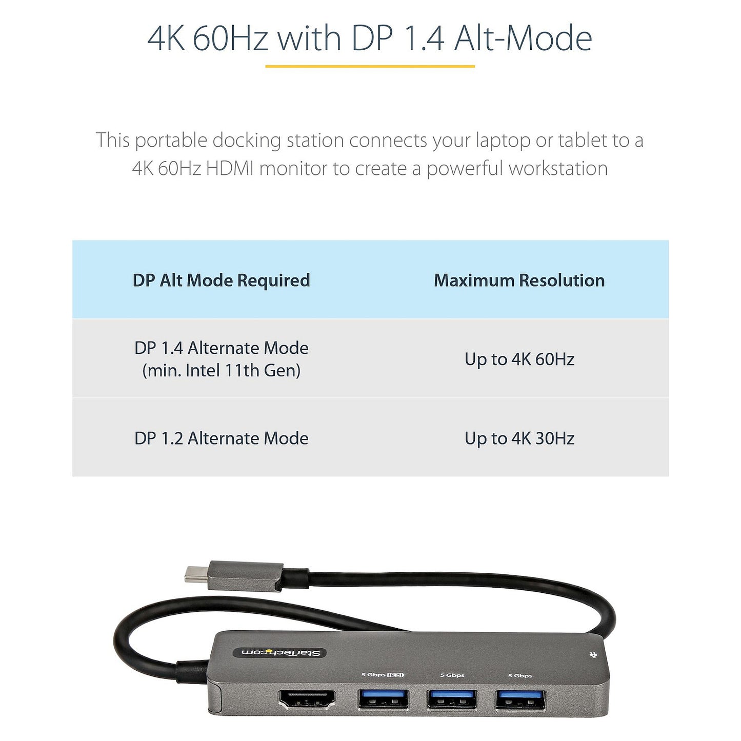 D StarTech USB-C MULTIPORT ADAPTER HDMI