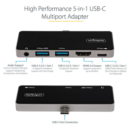 D StarTech USB C MULTIPORT ADAPTER 4K