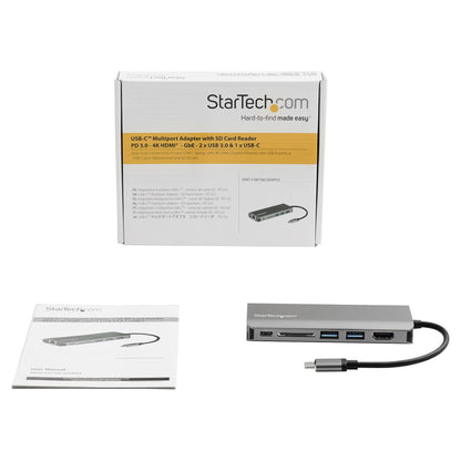 D StarTech USB C ADAPTER - HDMI - SD - PD
