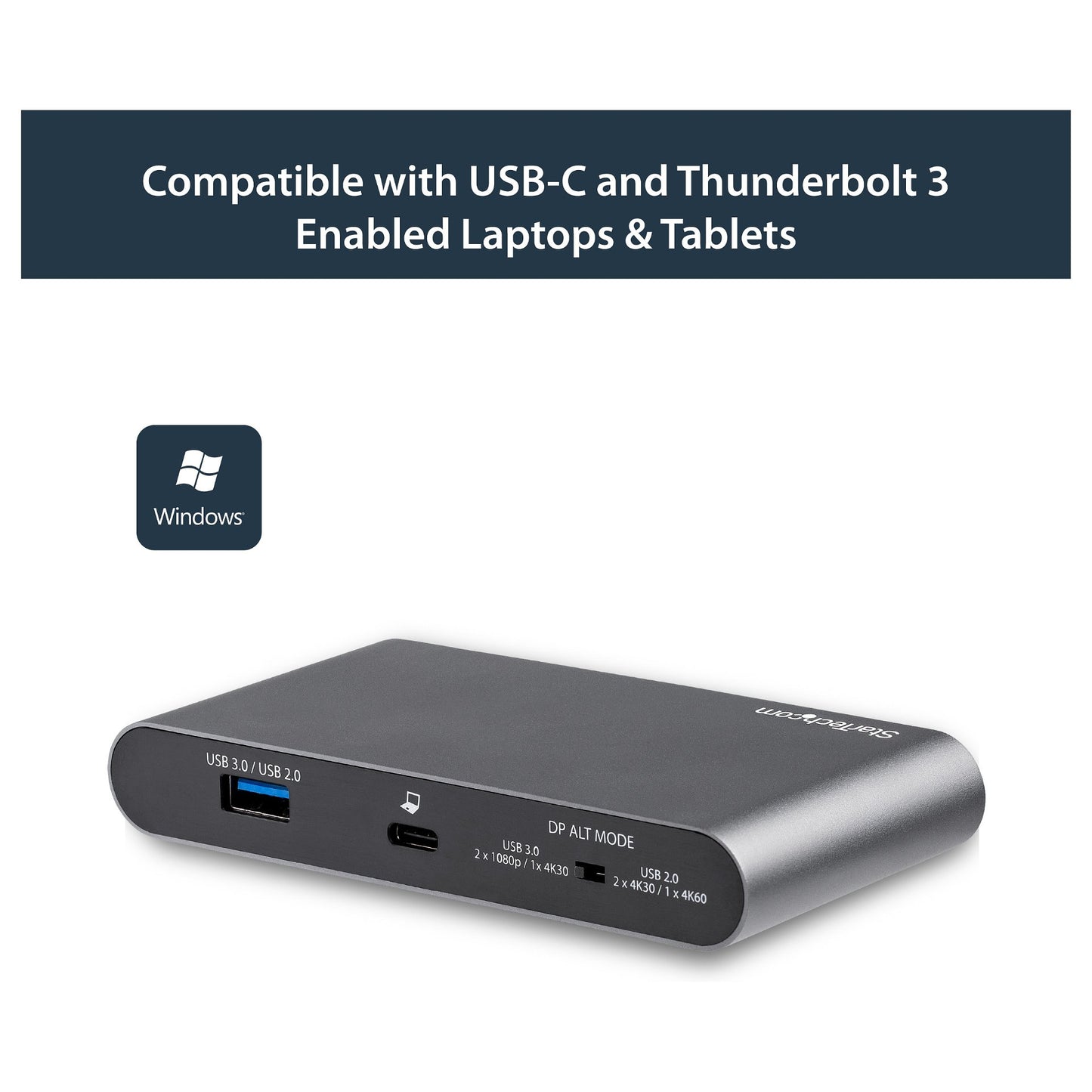 D StarTech USB-C MULTIPORT ADAPTER 2XDP