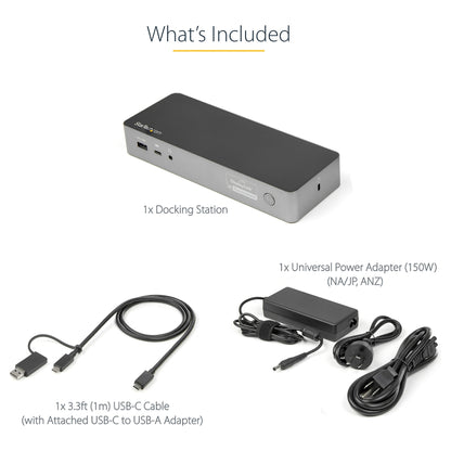 D StarTech UNIVERSAL DOCK USB-C + USB 3.0