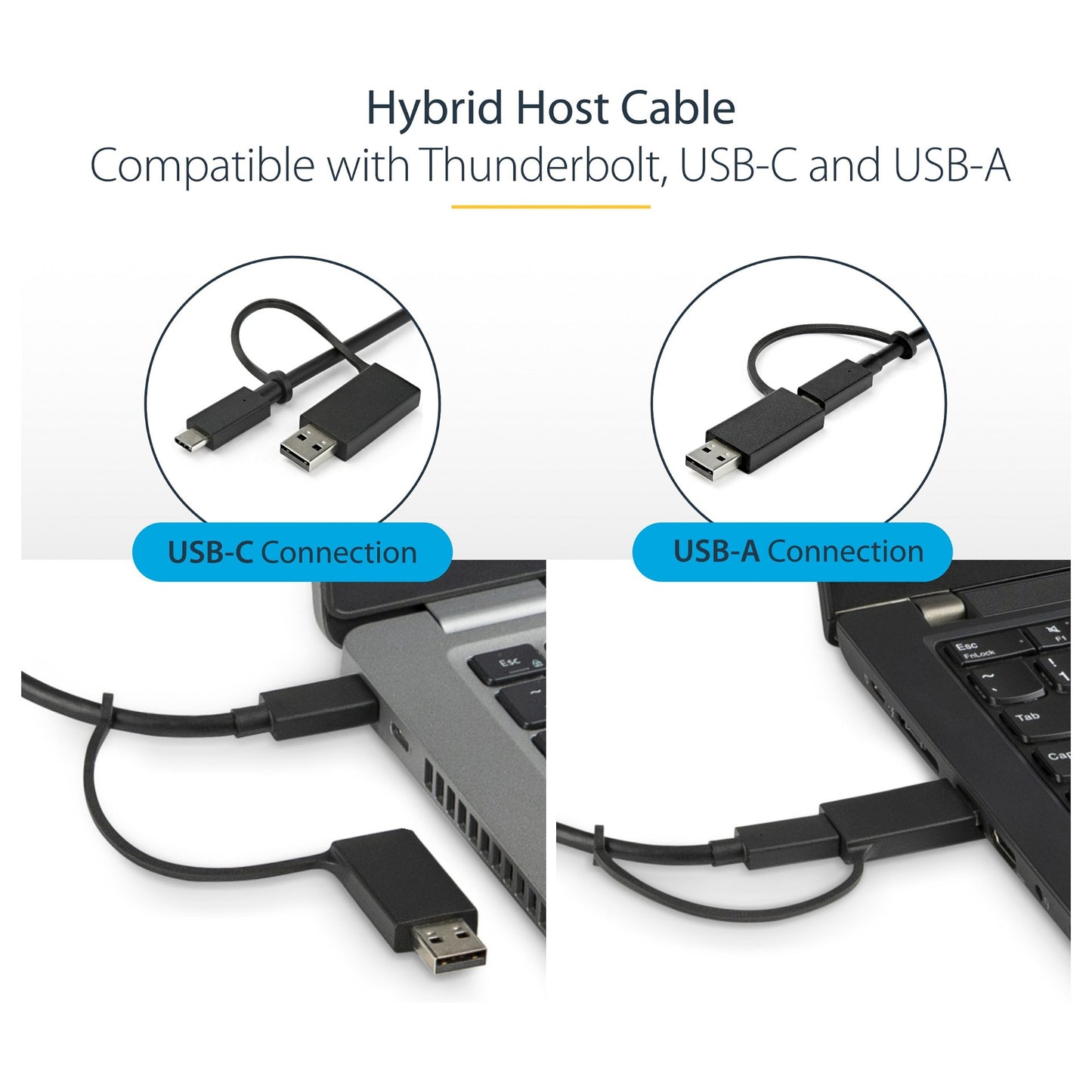 D StarTech UNIVERSAL DOCK USB-C + USB 3.0