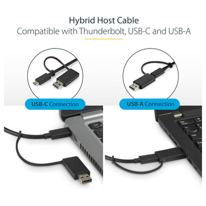 D StarTech UNIVERSAL DOCK USB-C + USB 3.0