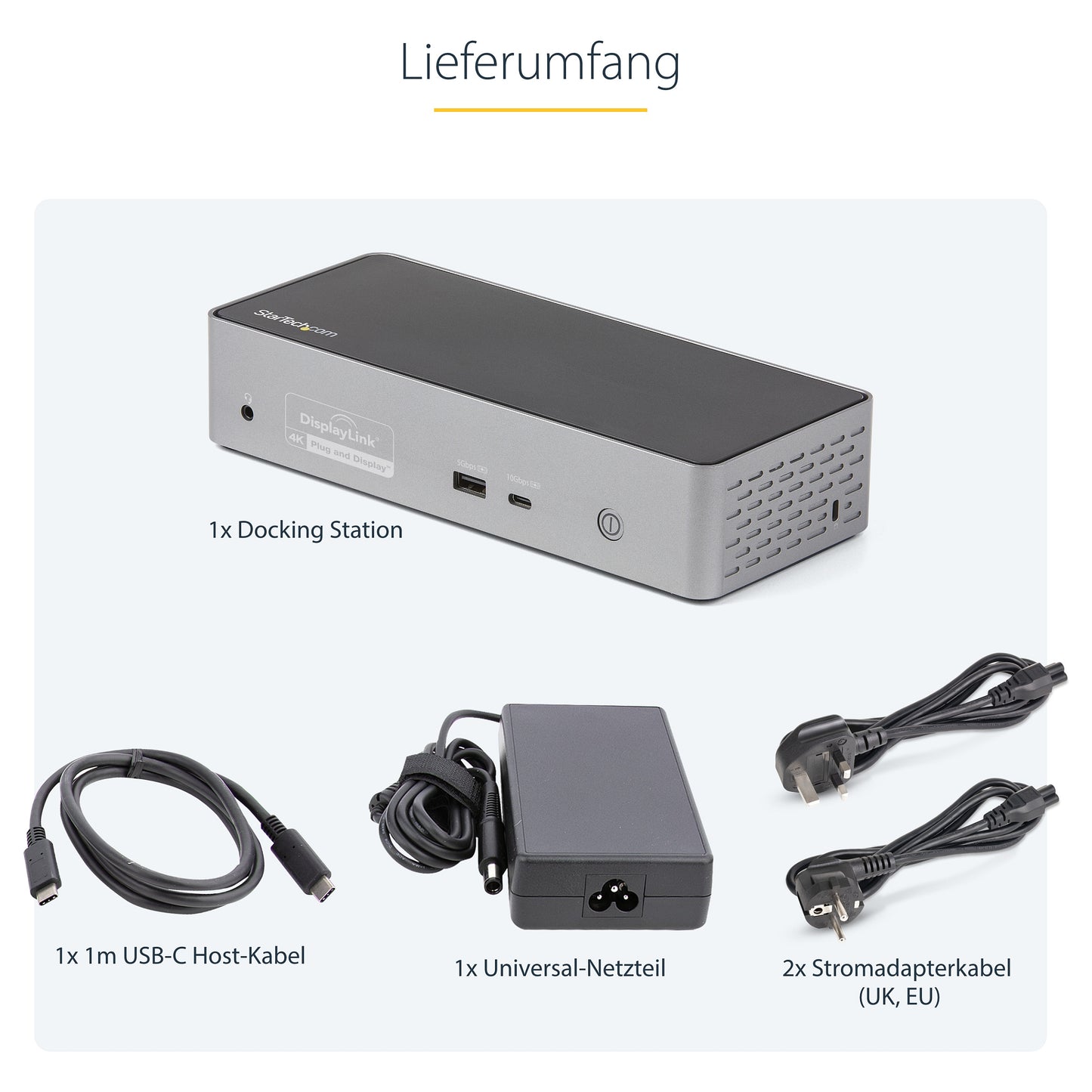D StarTech QUAD MONITOR USB-C DOCK 4K60