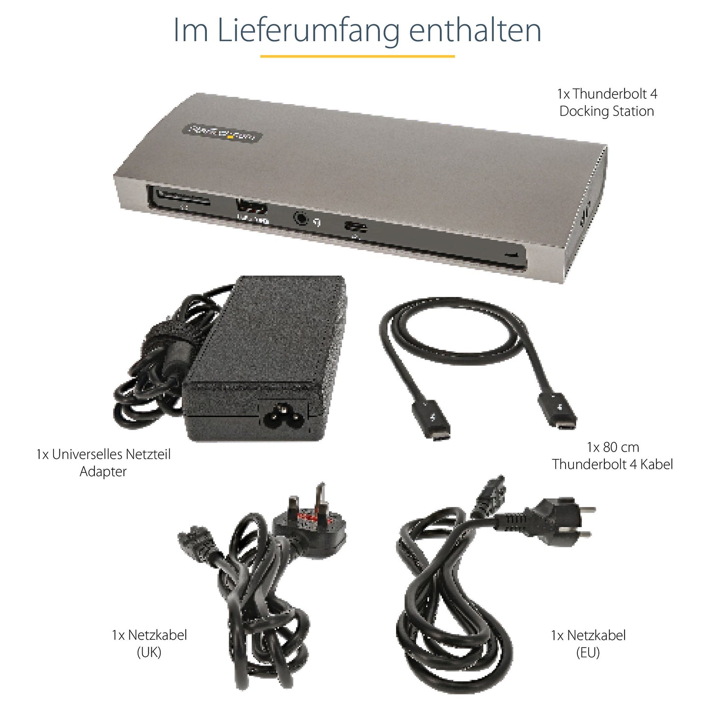 D StarTech THUNDERBOLT 4 DOCK 96W PD