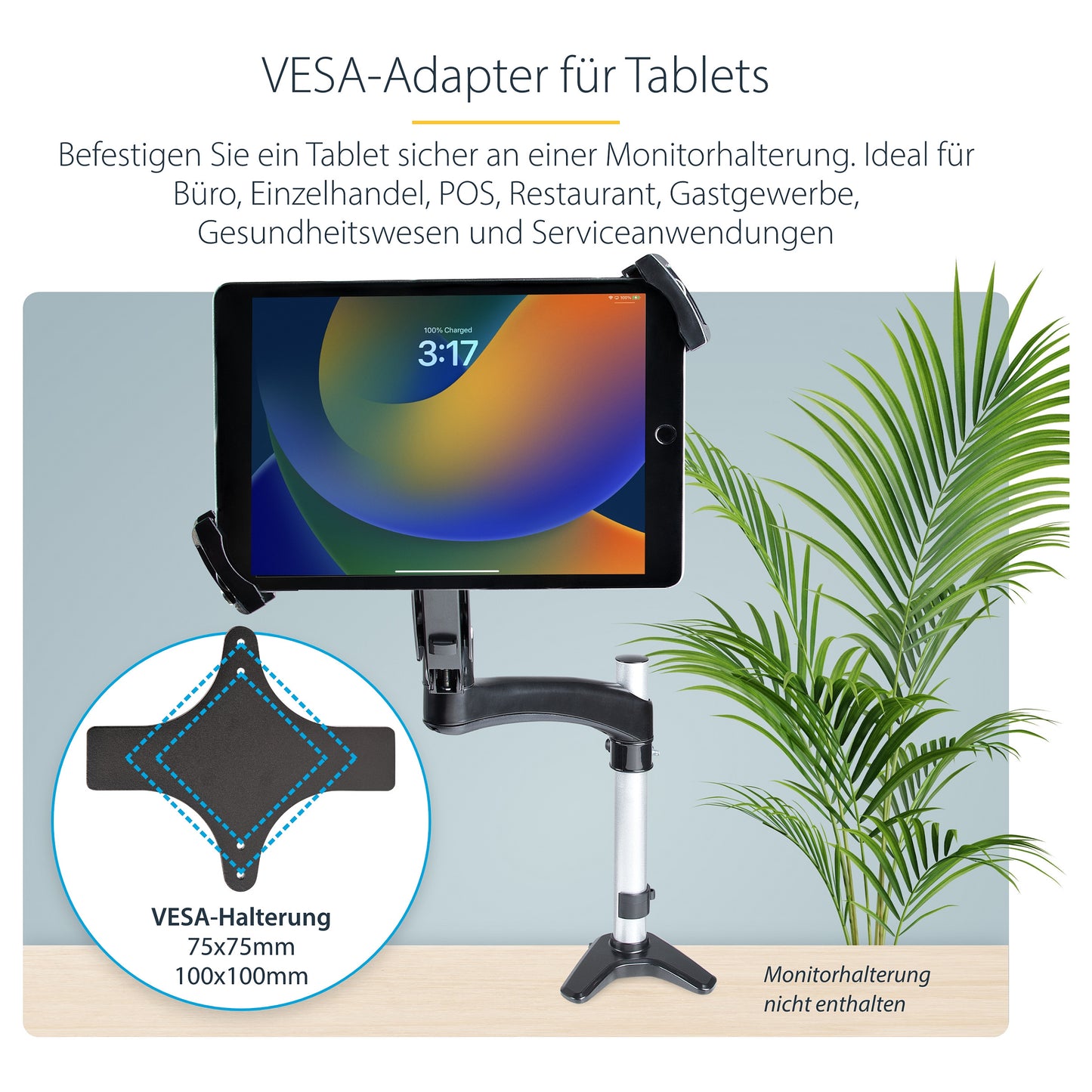 D StarTech VESA MOUNT ADAPTER FOR TABLETS