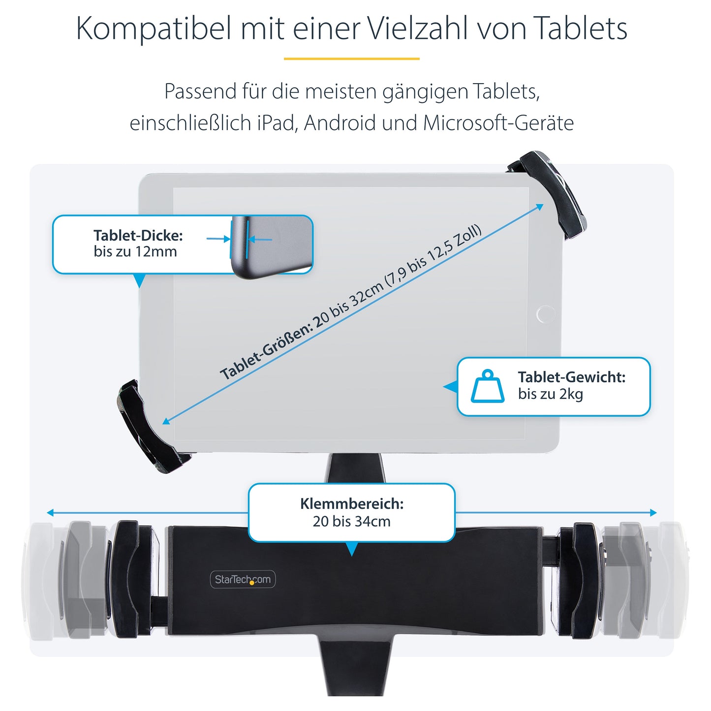 D StarTech VESA MOUNT ADAPTER FOR TABLETS