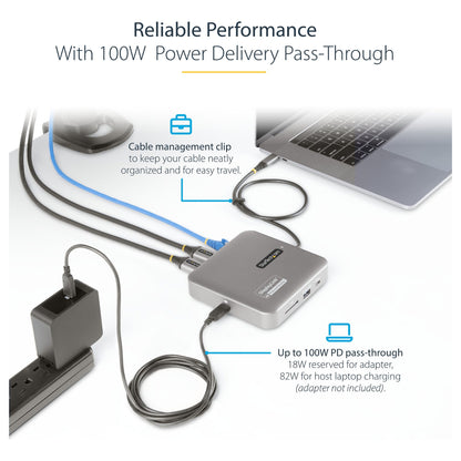 D StarTech USB C MULTIPORT ADAPTER