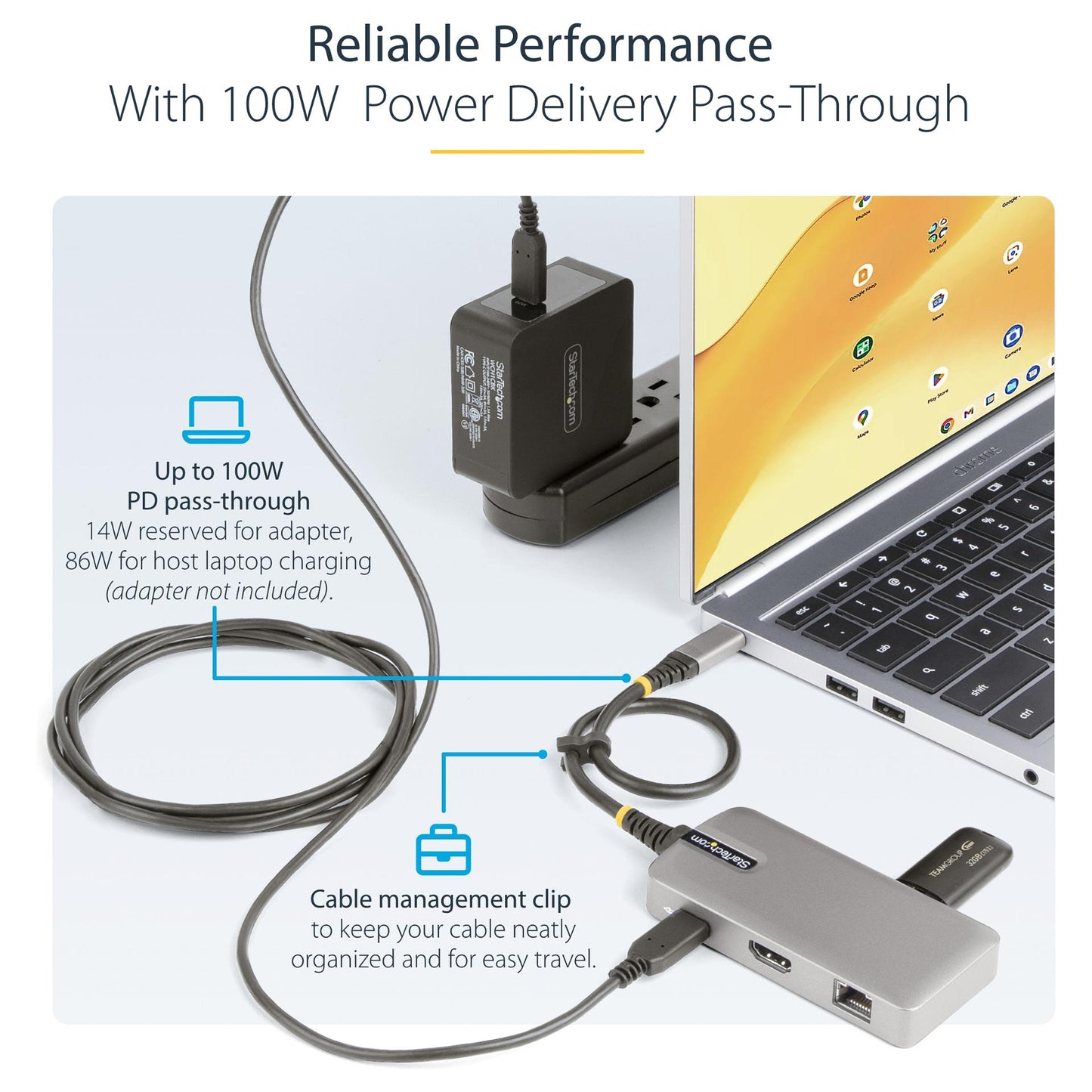 D StarTech USB-C MULTIPORT ADAPTER HDMI