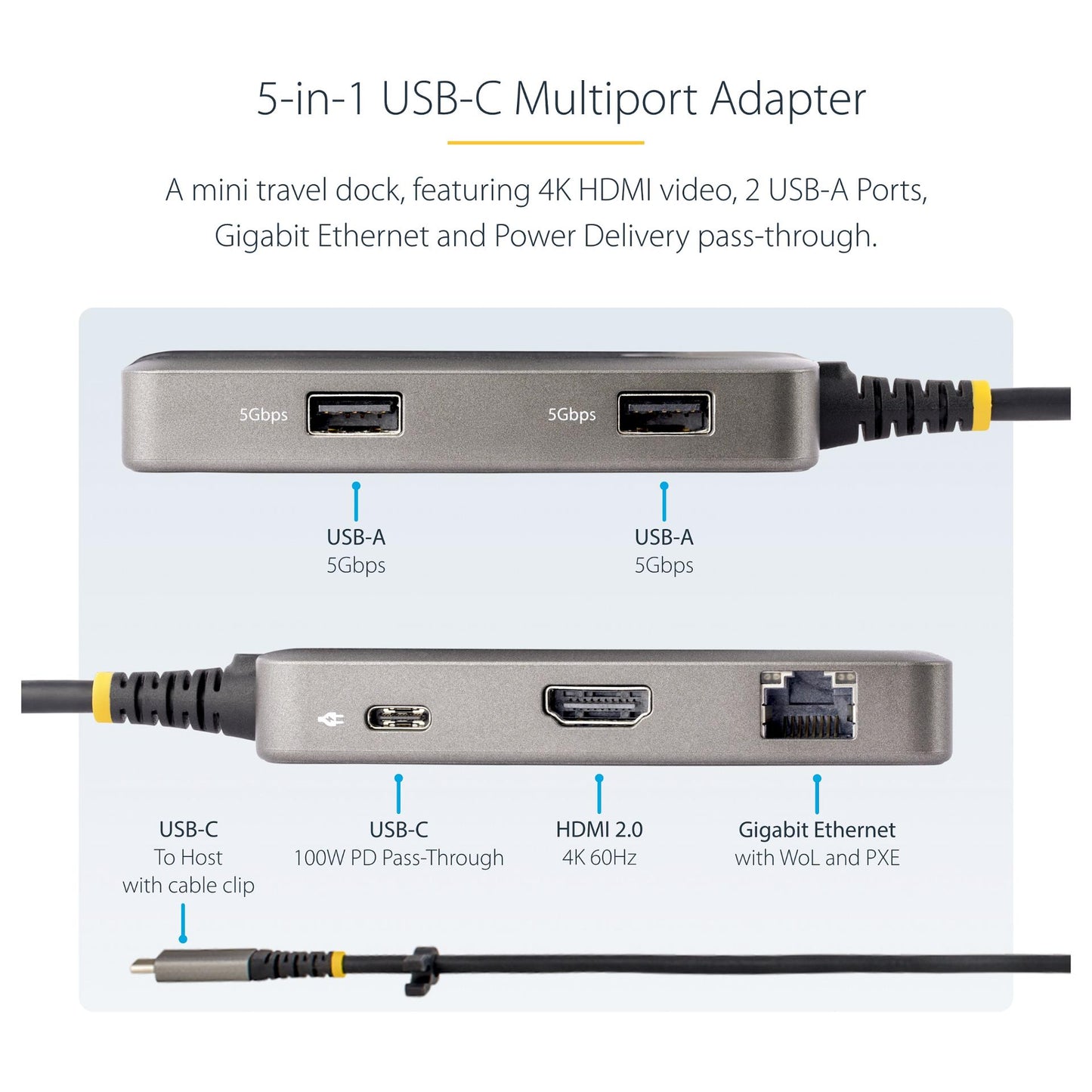D StarTech USB-C MULTIPORT ADAPTER HDMI