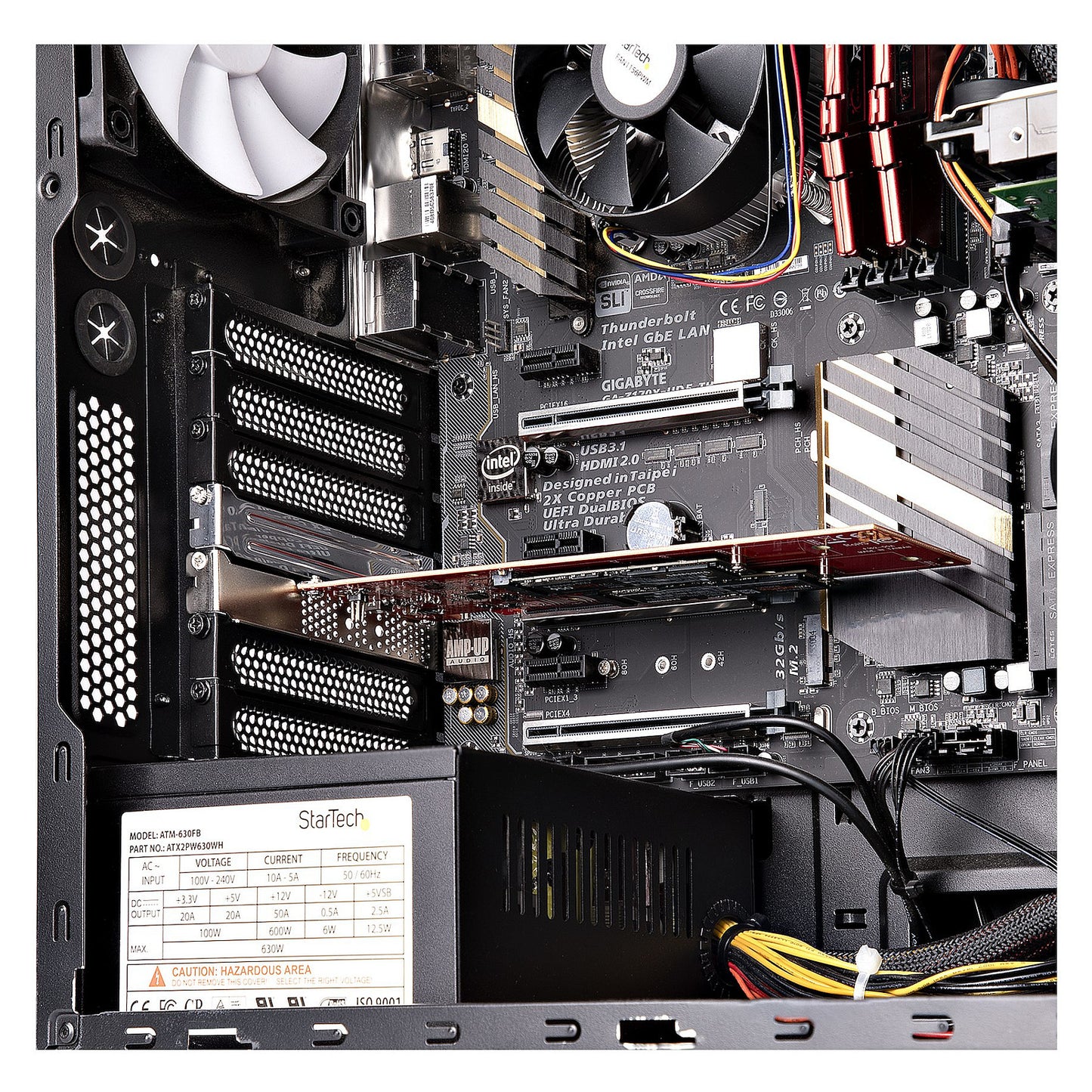 D StarTech DUAL M.2 PCIE SSD ADAPTER CARD