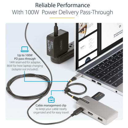 D StarTech USB-C MULTIPORT ADAPTER HDMI
