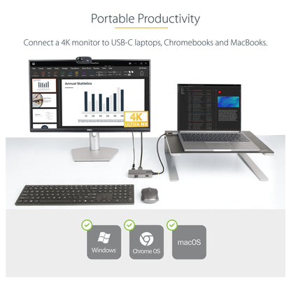 D StarTech USB-C MULTIPORT ADAPTER HDMI