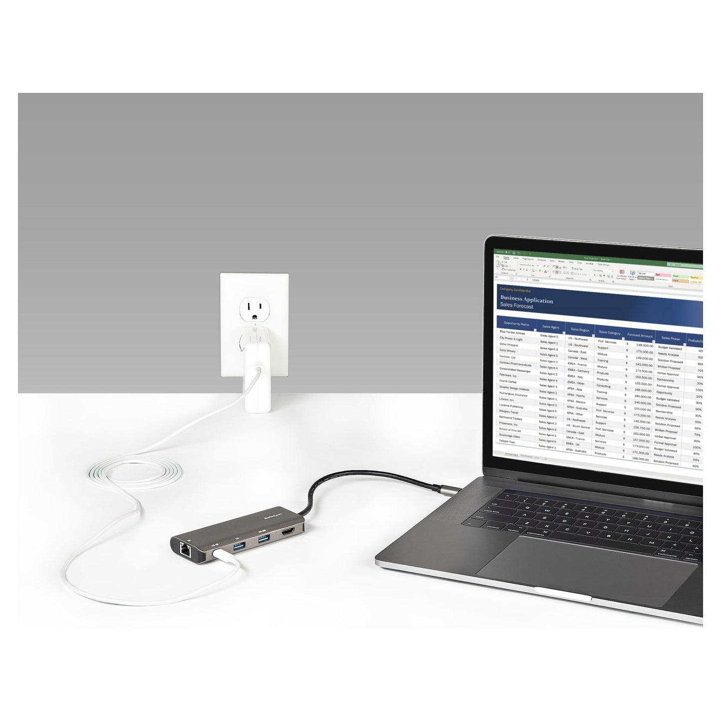 D StarTech USB C MULTIPORT ADAPTER 10GBPS