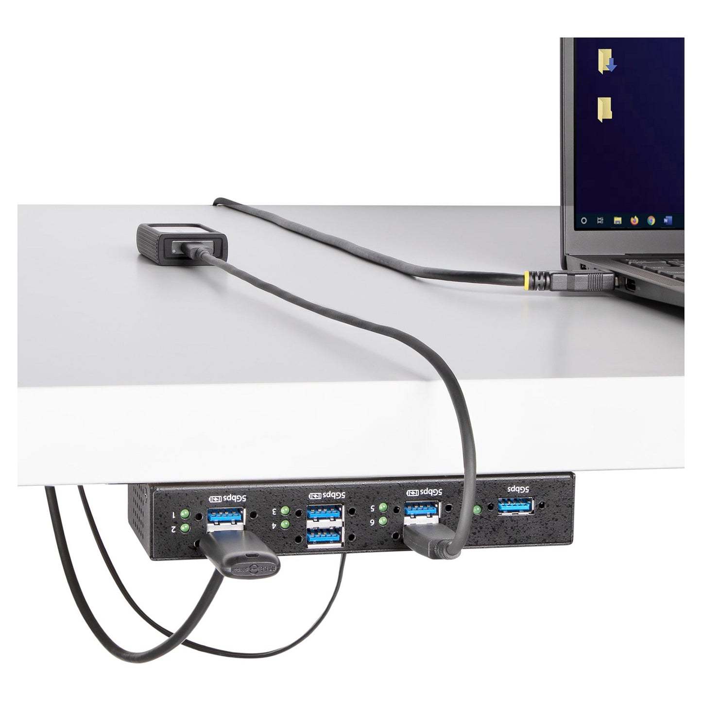 D StarTech 7PT MANAGED INDUSTRIAL USB HUB