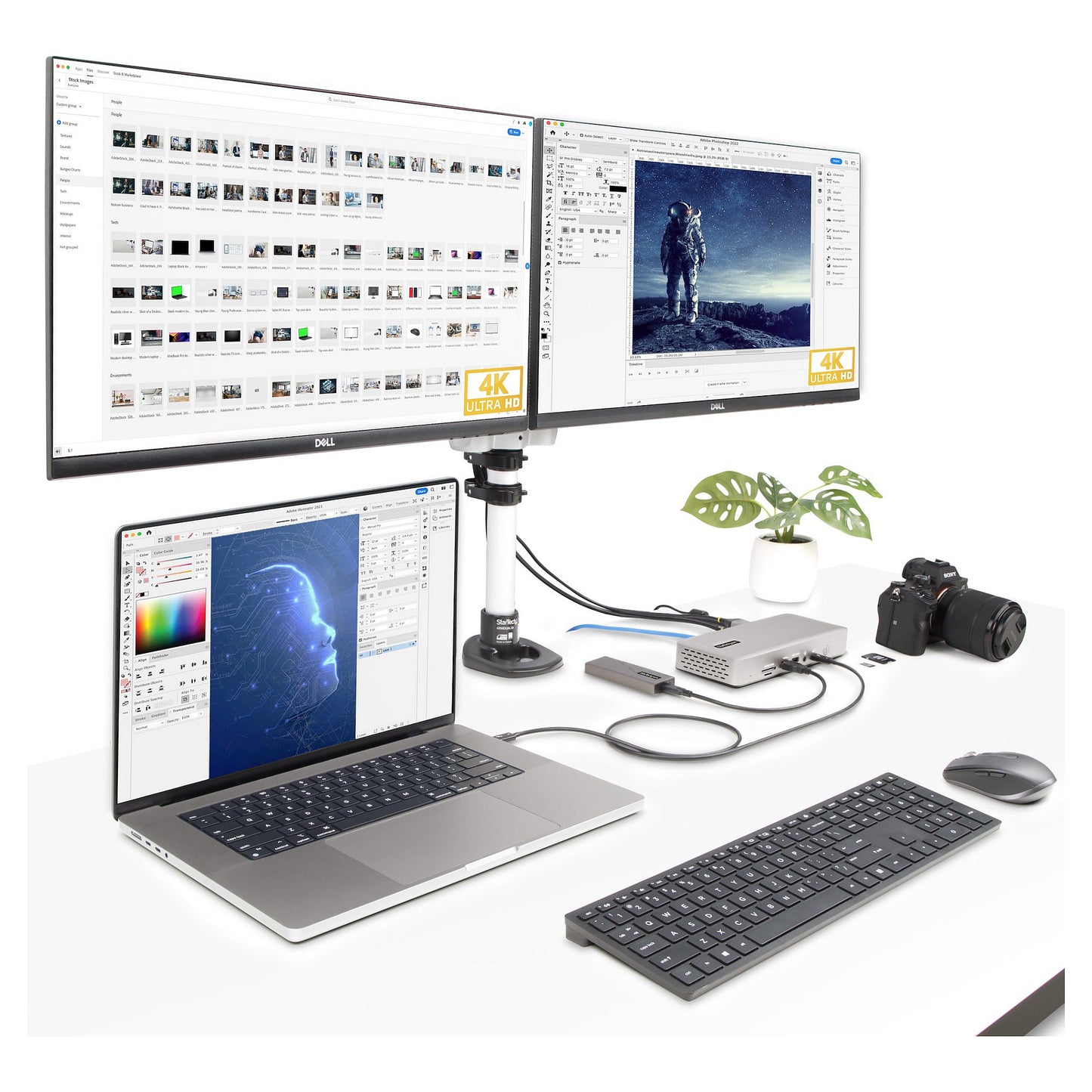 D StarTech THUNDERBOLT 4 DOCK 2X HDMI/DP