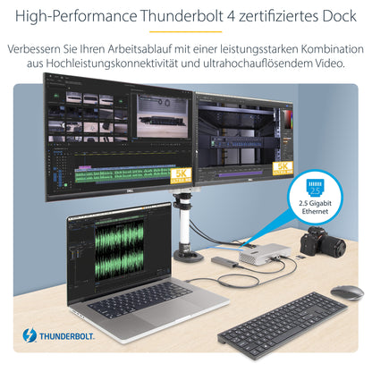 D StarTech THUNDERBOLT 4 DOCK 2X HDMI/DP