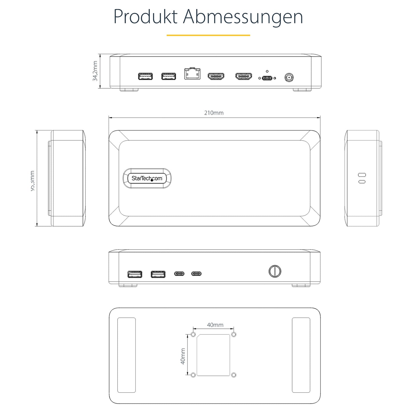 D StarTech USB4 DOCKING STATION DUAL 4K