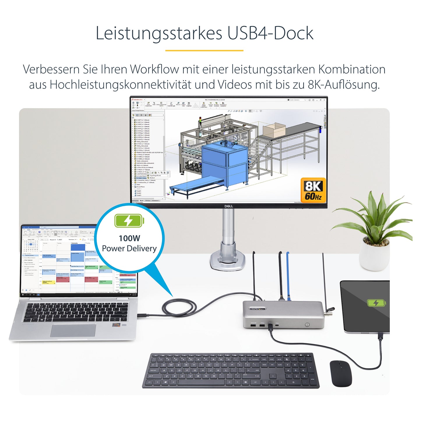 D StarTech USB4 DOCKING STATION DUAL 4K