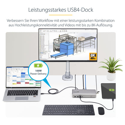 D StarTech USB4 DOCKING STATION DUAL 4K