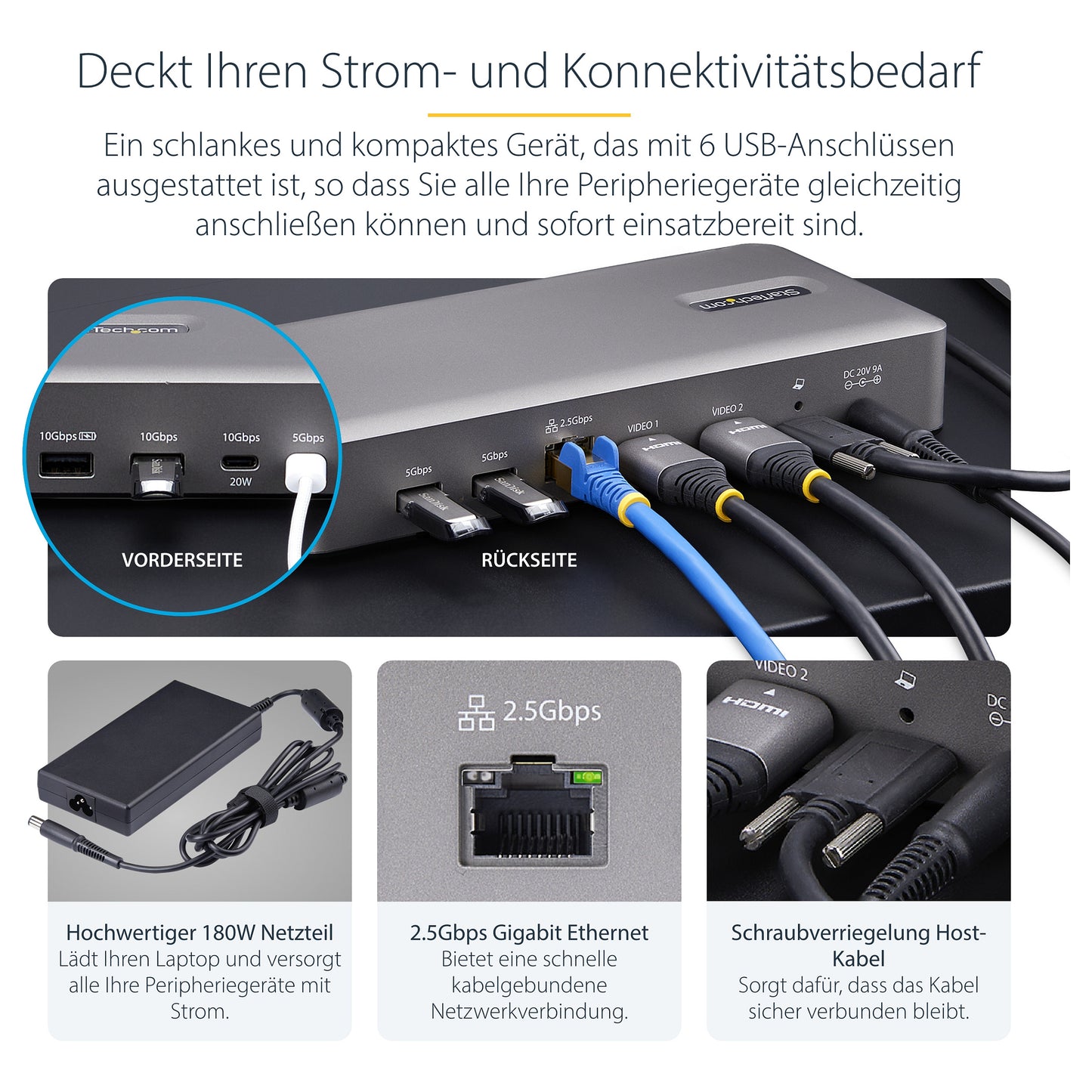 D StarTech USB4 DOCKING STATION DUAL 4K