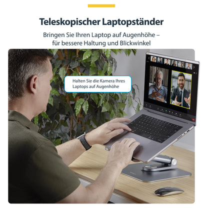 D StarTech TELESCOPIC LAPTOP STAND/RISER