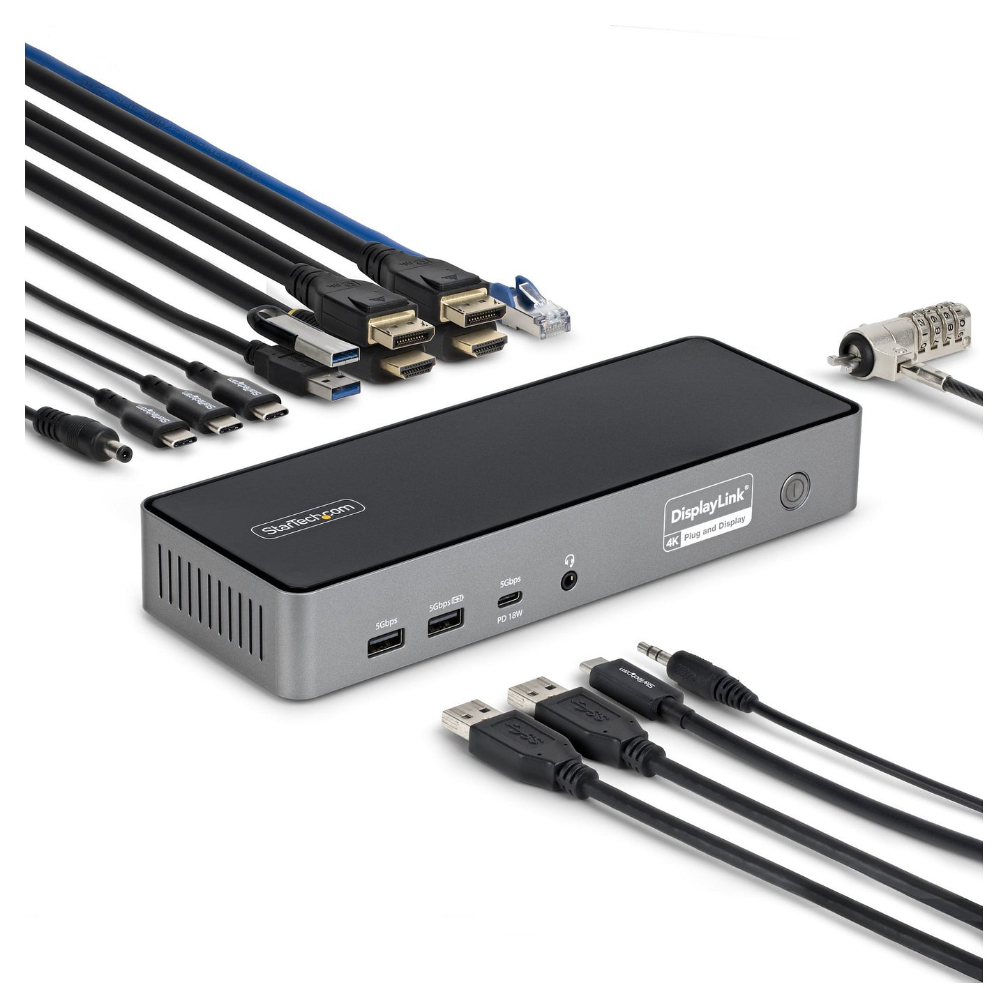 D StarTech 3X MONITOR DOCKING STATION