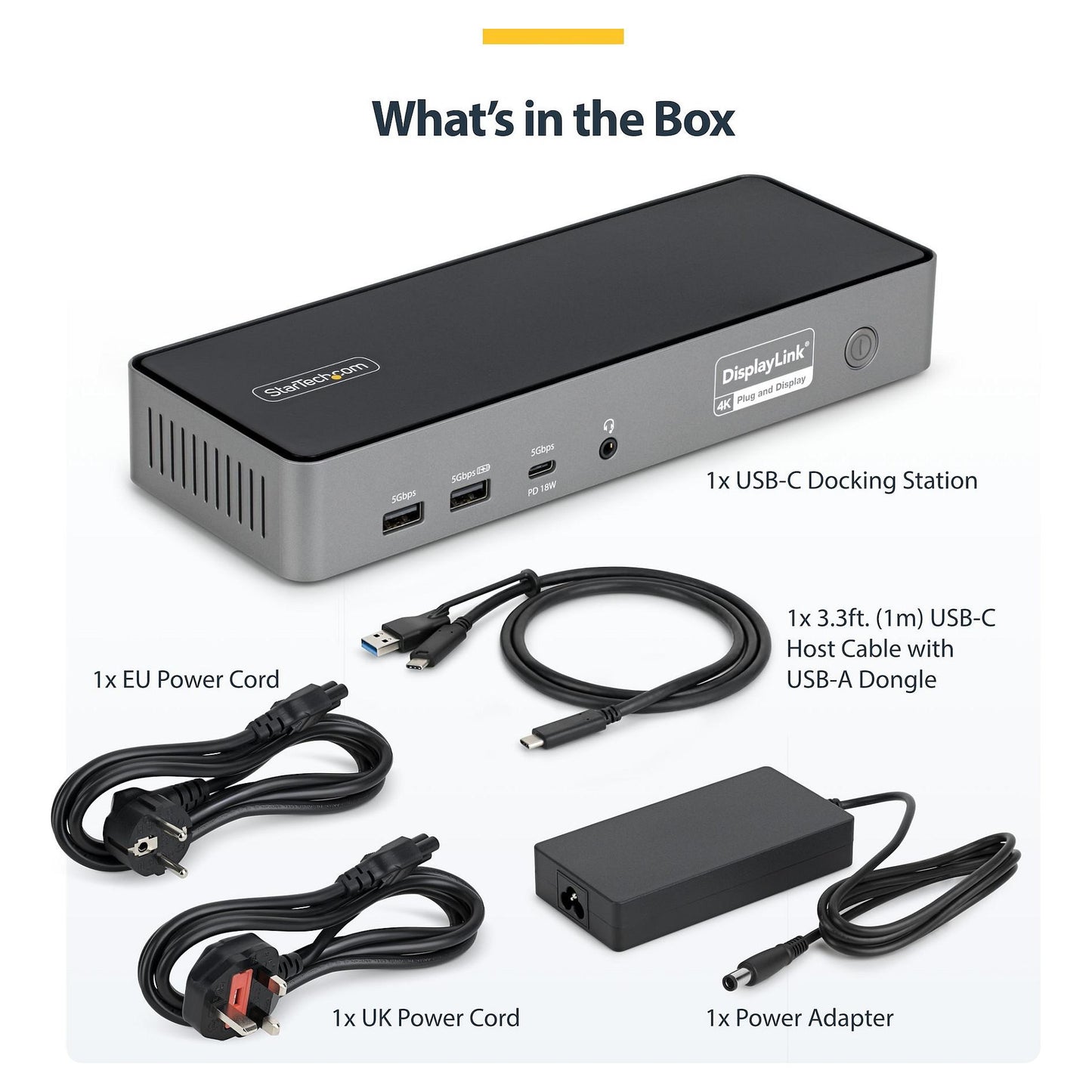 D StarTech 3X MONITOR DOCKING STATION
