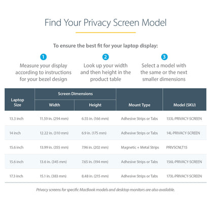 StarTech 133L-PRIVACY-SCREEN