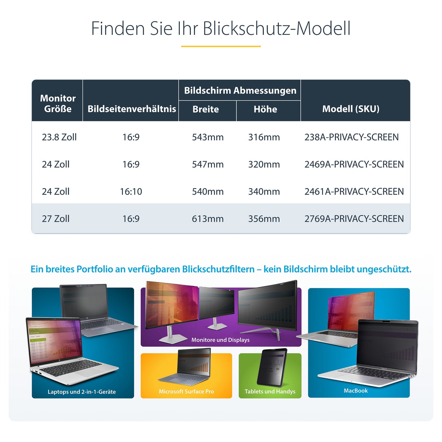 StarTech 27IN MONITOR PRIVACY SCREEN