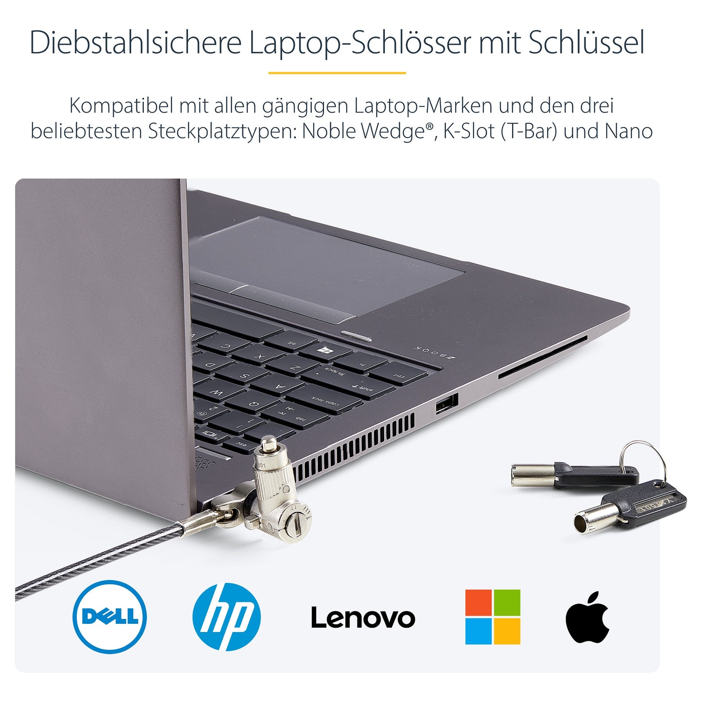 StarTech 25-PACK UNIVERSAL LAPTOP LOCK