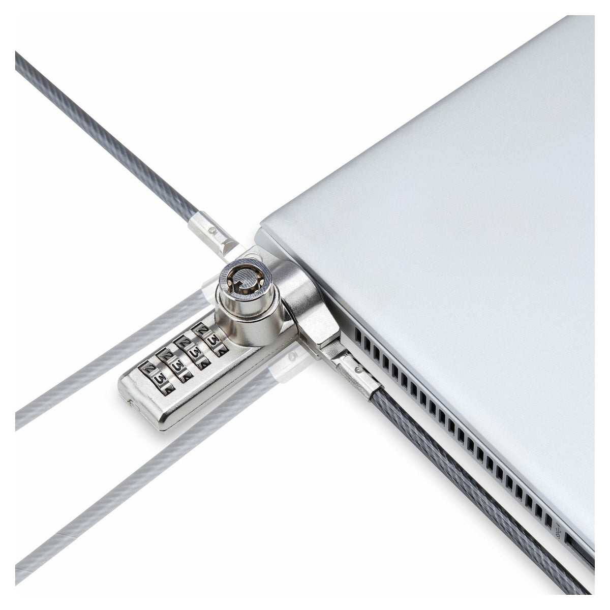 StarTech 10-Pack Doppelzugriff Laptopschloss 2m Kabelschloss mit Schlussel und Zahlenschloss