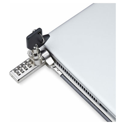 StarTech 10-Pack Doppelzugriff Laptopschloss 2m Kabelschloss mit Schlussel und Zahlenschloss