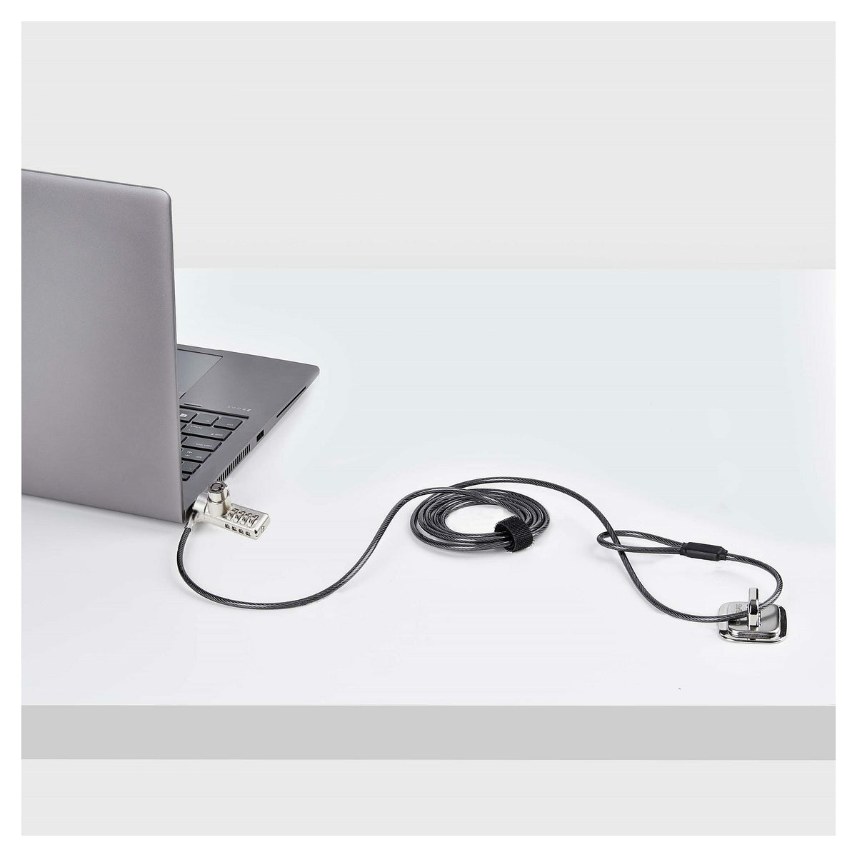 StarTech 10-Pack Doppelzugriff Laptopschloss 2m Kabelschloss mit Schlussel und Zahlenschloss