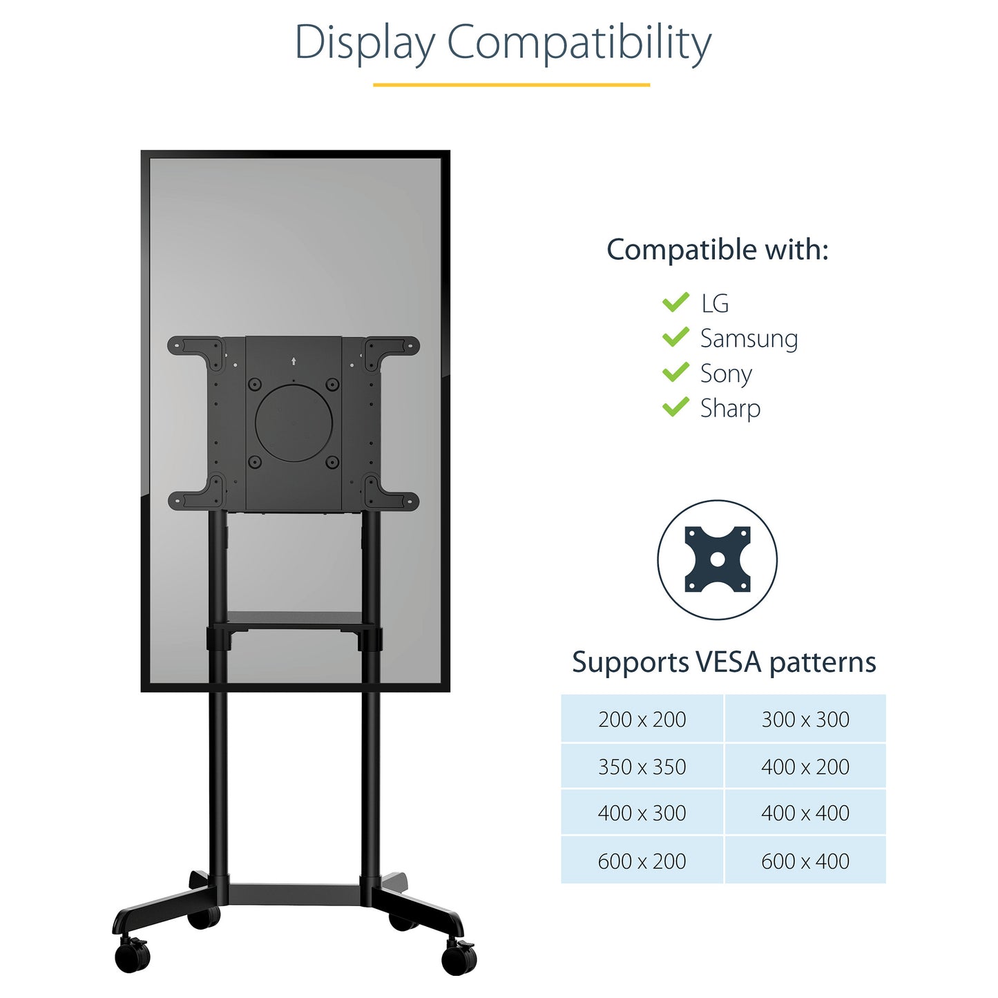 StarTech MOBILE TV CART FOR 37-70 TVS