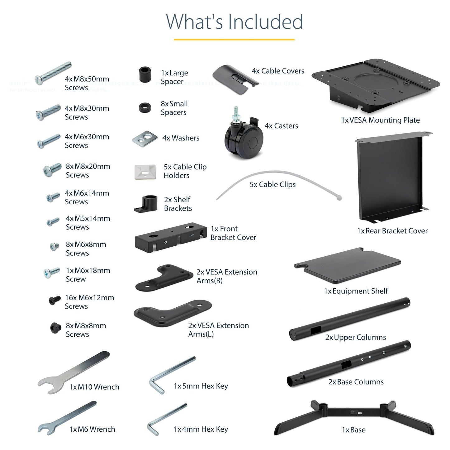 StarTech MOBILE TV CART FOR 37-70 TVS