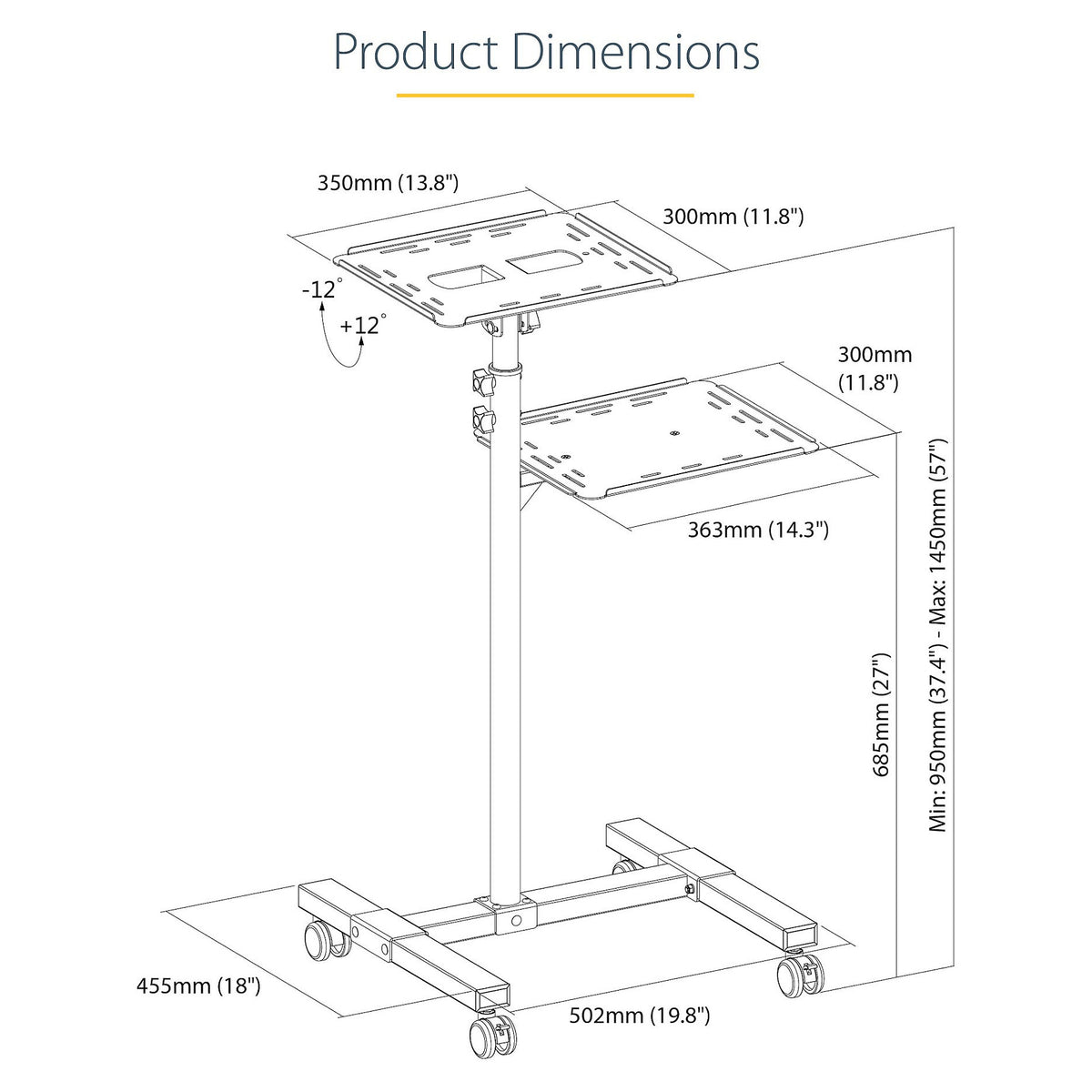 StarTech PROJECTOR AND LAPTOP STAND