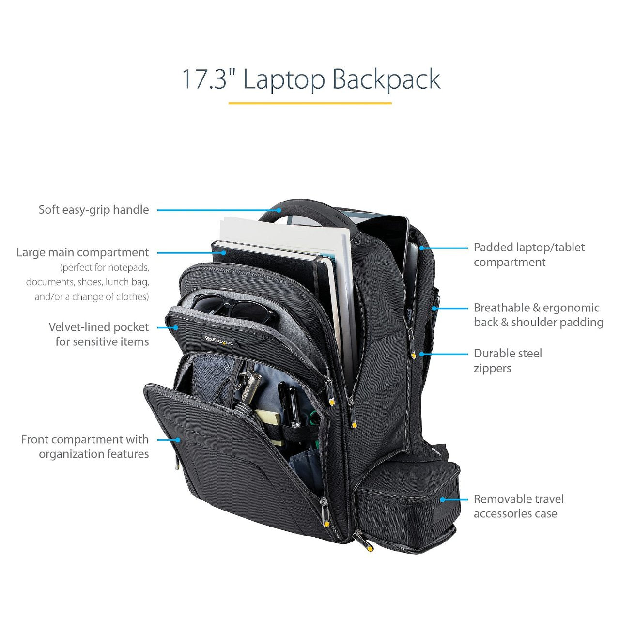 StarTech 17.3IN LAPTOP BACKPACK W/ CASE