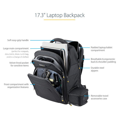 StarTech 17.3IN LAPTOP BACKPACK W/ CASE