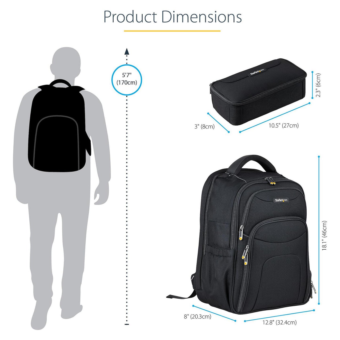 StarTech 17.3IN LAPTOP BACKPACK W/ CASE