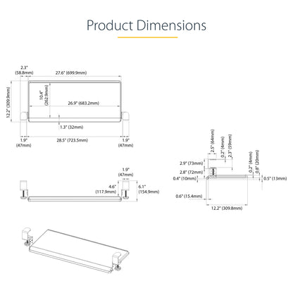 StarTech KEYBOARD-TRAY-CLAMP1