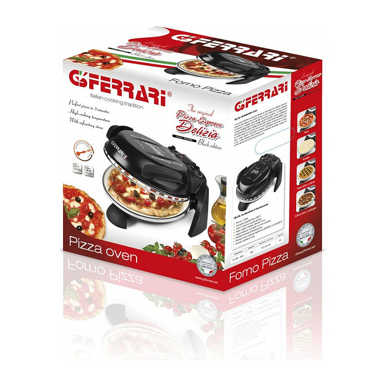 G3Ferrari Delizia Pizzaofen G1000610 (schwarz, 1.200 Watt, fr Pizza 31cm)