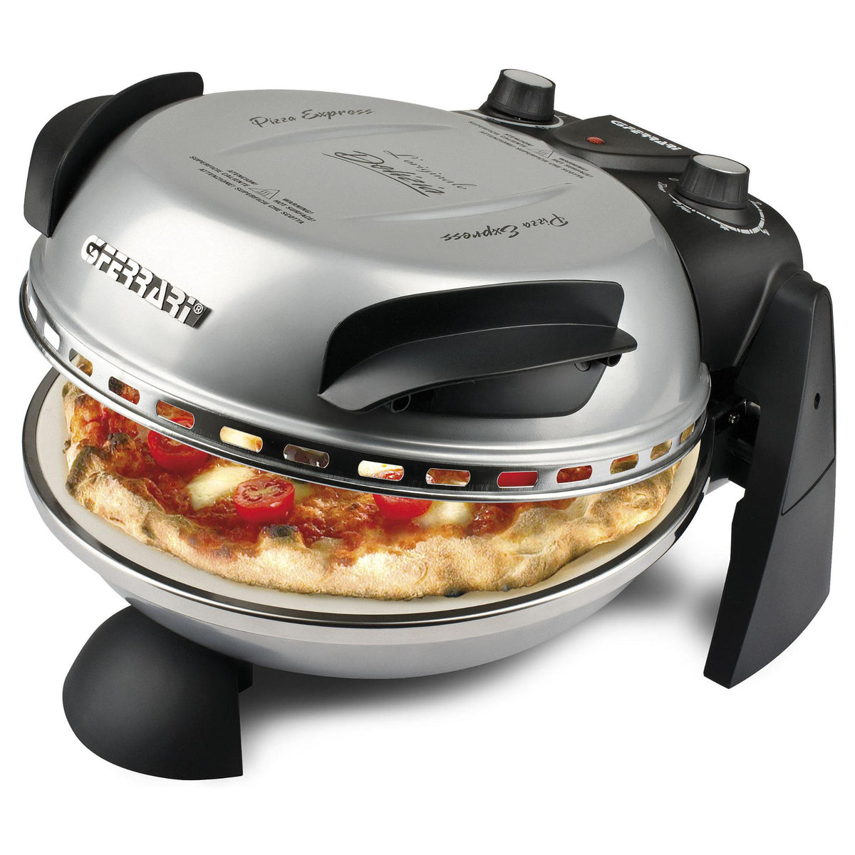 G3Ferrari Delizia Pizzaofen G1000606 (silber, 1.200 Watt, fr Pizza 31cm)