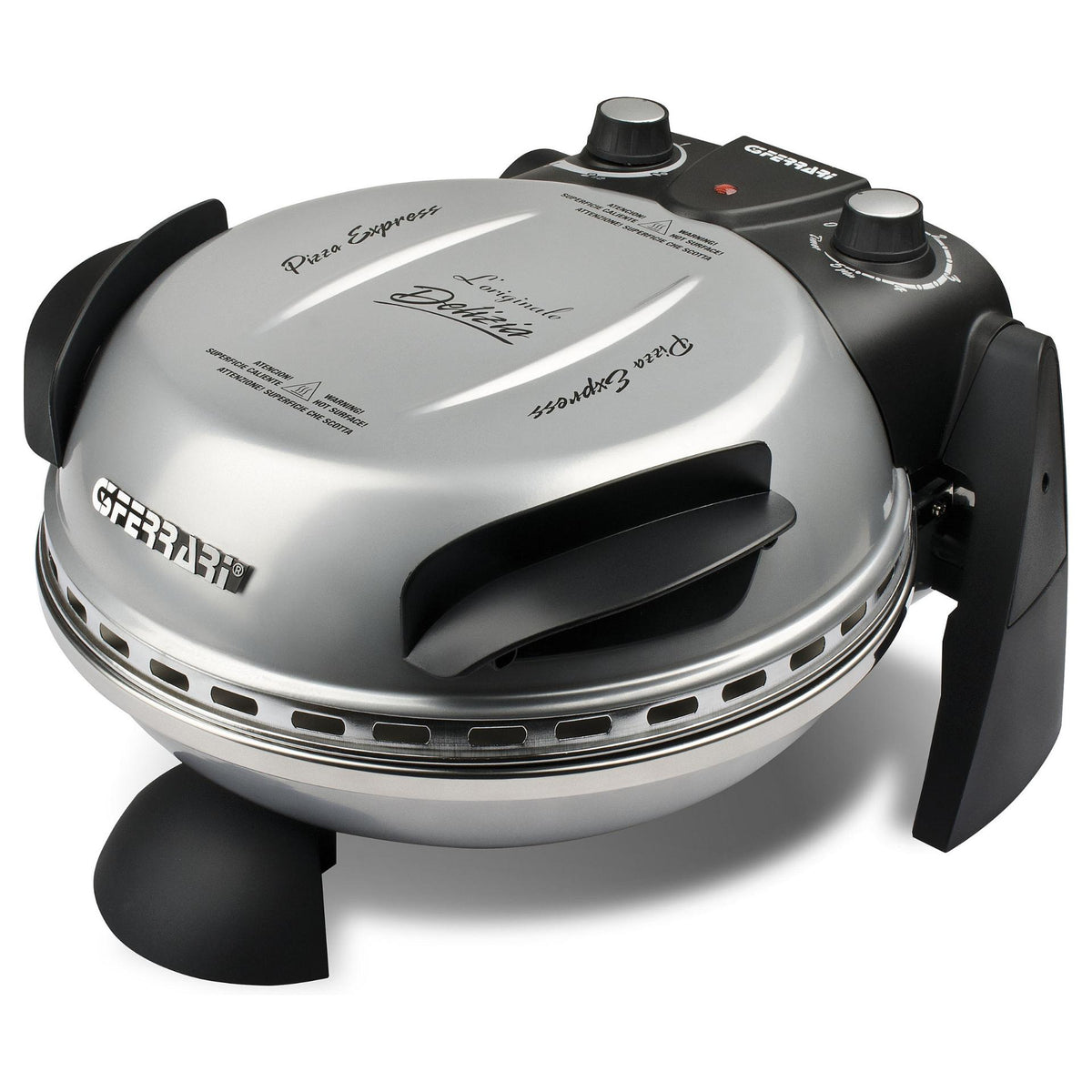 G3Ferrari Delizia Pizzaofen G1000606 (silber, 1.200 Watt, fr Pizza 31cm)