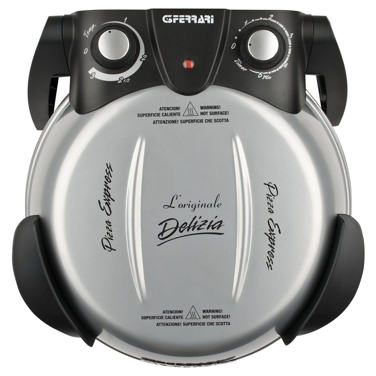G3Ferrari Delizia Pizzaofen G1000606 (silber, 1.200 Watt, fr Pizza 31cm)