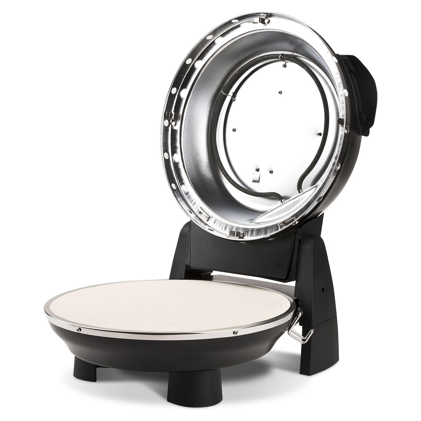 G3Ferrari Pizzaofen Napoletana (schwarz, 1.200 Watt, fr Pizza 31cm, 2 Steine)