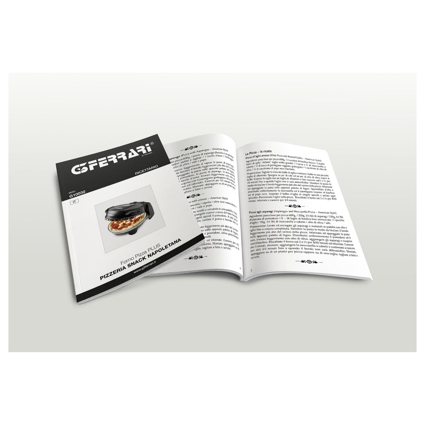 G3Ferrari Pizzaofen Napoletana (schwarz, 1.200 Watt, fr Pizza 31cm, 2 Steine)