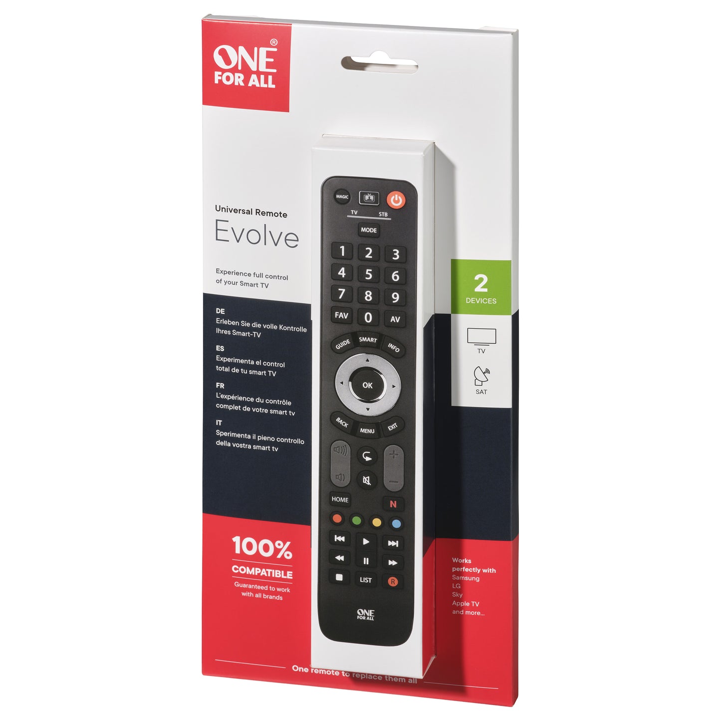 One for all Evolve 2 Universalfernbedienung (schwarz)