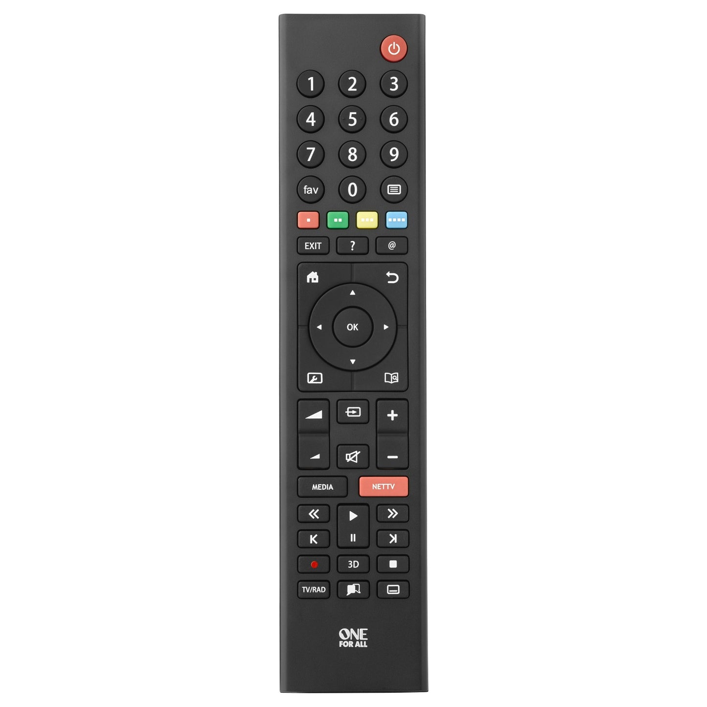 One for all Grundig TV Ersatzfernbedienung (schwarz)