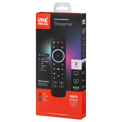 One for all Streamer Fernbedienung (schwarz)